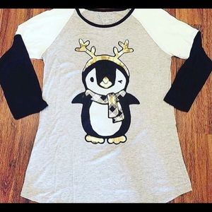 Holiday/Winter Small Long Sleeve T-shirt 🐧